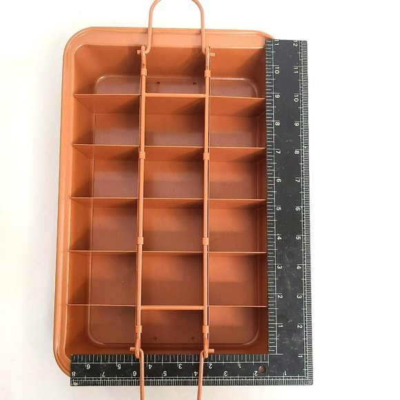 EUC Nonstick Brownie Copper Pan Mix Bake And Serve Brownies Removable Bottom - Picture 6 of 6